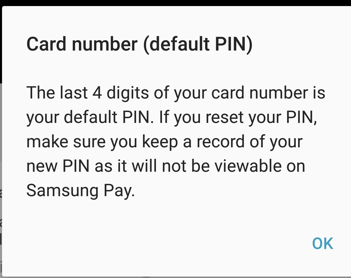 Question about Samsung rewards card pin | Android Central