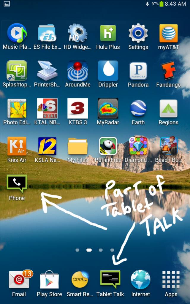 Using tablet talk to make and receive phone calls. | Android Central